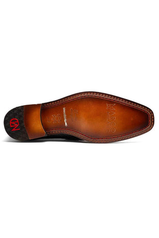 Marco Di Milano Salvatore Black Genuine Ostrich Slip-On Loafers (MDM1210)