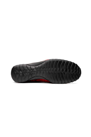 Marco Di Milano Saulo Black Cherry Exotic Ostrich / Alligator Casual Sneakers (MDM1045)