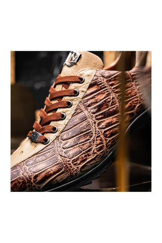 Marco Di Milano Saulo Orix Ostrich / Alligator Casual Sneakers (MDM1045)