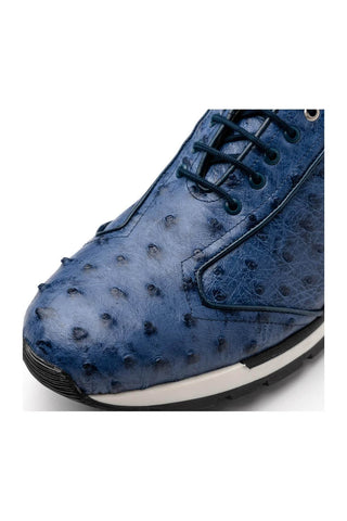Marco Di Milano Scanno Antique Navy Ostich Casual Sneakers (MDM1053)