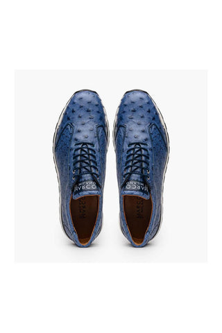 Marco Di Milano Scanno Antique Navy Ostich Casual Sneakers (MDM1053)