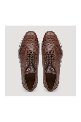 Marco Di Milano Scanno Brown Ostich Casual Sneakers (MDM1051)