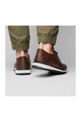 Marco Di Milano Scanno Brown Ostich Casual Sneakers (MDM1051)