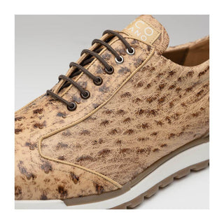 Marco Di Milano Scanno Orix Cream Ostich Casual Sneakers (MDM1047)