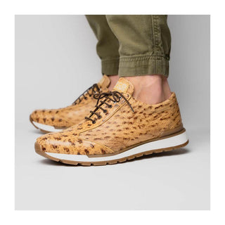 Marco Di Milano Scanno Orix Cream Ostich Casual Sneakers (MDM1047)
