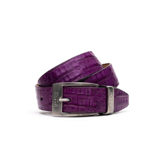 Marco Di Milano Silvio Men's Purple Genuine Crocodile Belts (MDMB1053)