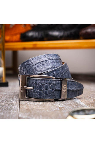 Marco Di Milano Silvio Men's gray Genuine Crocodile Belts (MDMB1053)