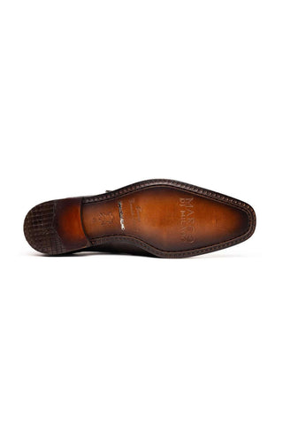 Marco Di Milano Toluca Brown Exotic Lizard / Crocodile Single Monk Strap (MDM1127)