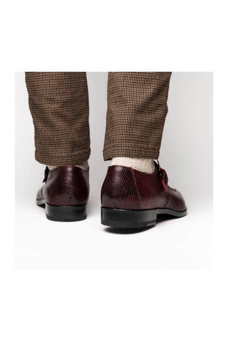 Marco Di Milano Toluca Exotic Lizard / Crocodile Single Monk Strap (MDM1127)
