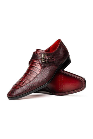 Marco Di Milano Toluca Lizard / Crocodile Single Monk Strap (MDM1127)