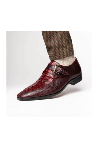 Marco Di Milano Toluca Lizard / Crocodile Single Monk Strap (MDM1127)