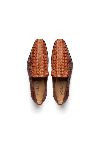 Marco Di Milano Trento Crocodile Slip-On Loafer - Cognac