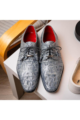 Marco Di Milano Tulum Gray Crocodile Derby (MDM1009)