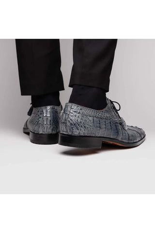 Marco Di Milano Tulum Gray Crocodile Derby (MDM1009)