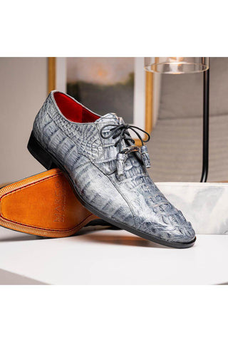 Marco Di Milano Tulum Gray Crocodile Derby (MDM1009)