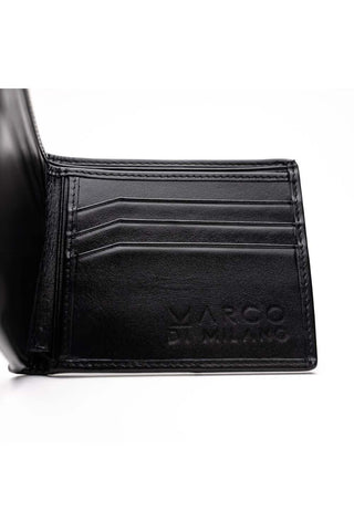 Marco Di Milano Vallo Men's Black & White Genuine Exotic Stingray Wallet (MDMW1000)