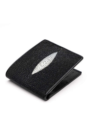 Marco Di Milano Vallo Men's Black & White Genuine Stingray Wallet (MDMW1000)