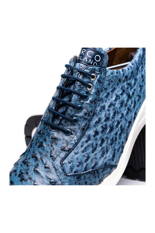 Marco Di Milano Varenna Exotic Ostrich Skin Sneaker (MDM1213)