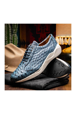 Marco Di Milano Varenna Exotic Ostrich Skin Sneaker (MDM1213)