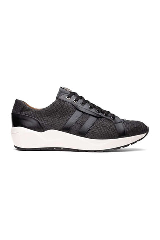 Marco Di Milano Verona Black Python / Calfskin Fashion Sneakers (MDM1160)