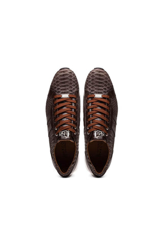Marco Di Milano Verona Brown Python / Calfskin Fashion Sneakers (MDM1160)
