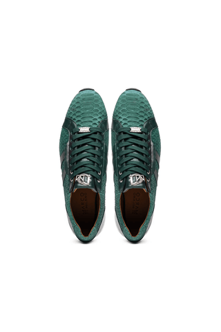 Marco Di Milano Verona Green Python / Calfskin Fashion Sneakers (MDM1160)