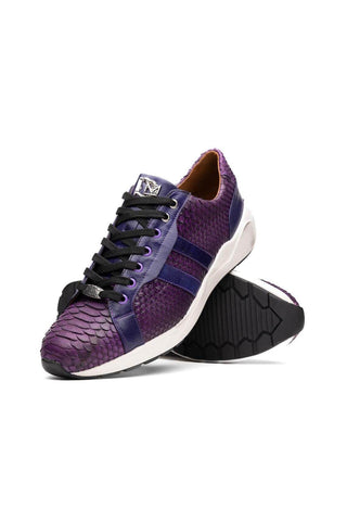 Marco Di Milano Verona Purple Python / Calfskin Fashion Sneakers (MDM1160)