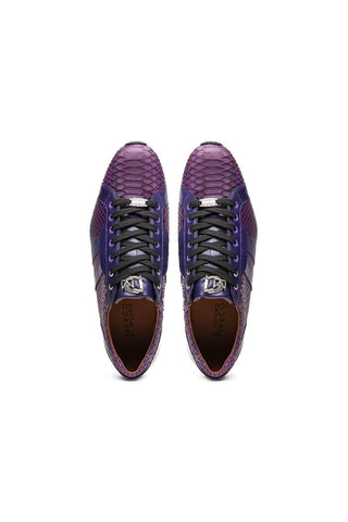 Marco Di Milano Verona Purple Python / Calfskin Fashion Sneakers (MDM1160)