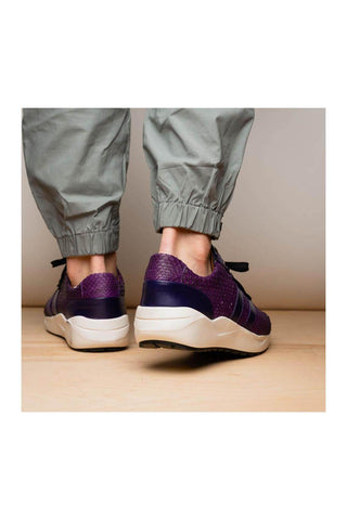 Marco Di Milano Verona Purple Python / Calfskin Fashion Sneakers (MDM1160)