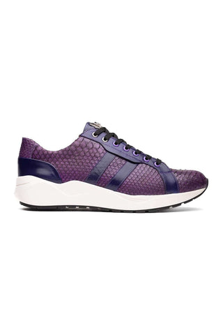 Marco Di Milano Verona Purple Python / Calfskin Fashion Sneakers (MDM1160)