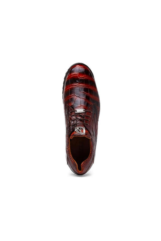 Marco Di Milano Vulcan Cognac Exotic Alligator Derby Sneakers (MDM1195)