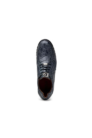 Marco Di Milano Vulcan Gray Exotic Alligator Derby Sneakers (MDM1195)