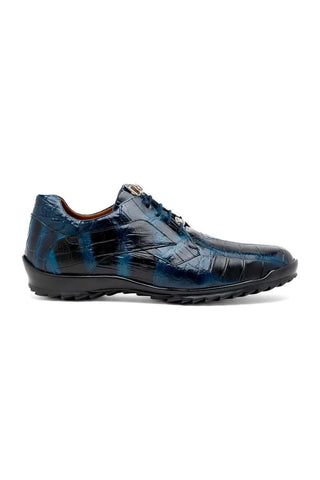 Marco Di Milano Vulcan Navy Alligator Derby Sneakers (MDM1195)