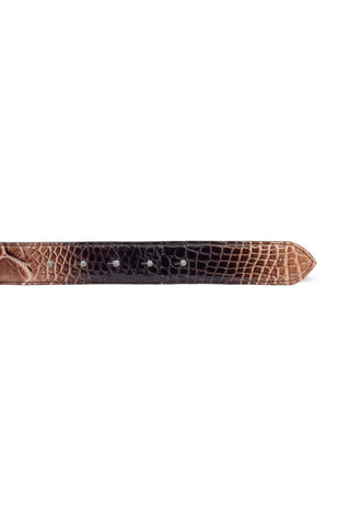 Mauri 0100/35 Deacon Men's Alligator Skin Belt (MAB1057)