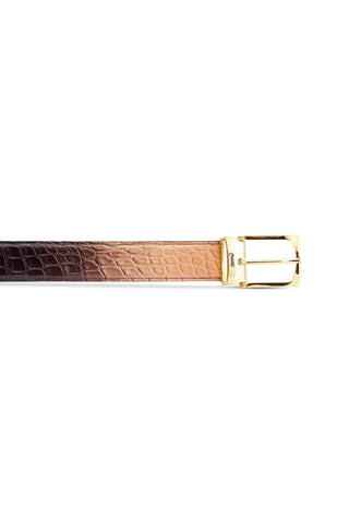 Mauri 0100/35 Deacon Men's Exotic Alligator Skin Belt (MAB1057)