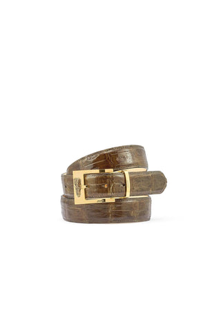 Mauri 0100/35 Men's Crocodile Skin Belt (MAB1039)