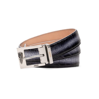 Mauri 0100/35 Men's Exotic Alligator Belt (MAB1062)(Made to Order)-AmbrogioShoes