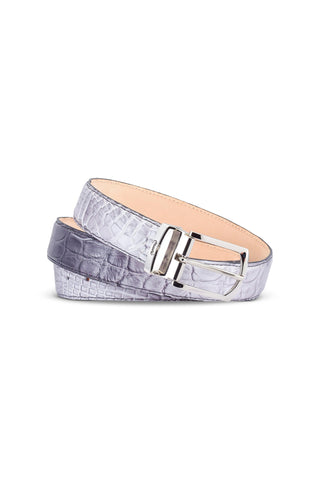 Mauri 0100/35 X-Factor Men's Alligator Skin Belt (MAB1059)