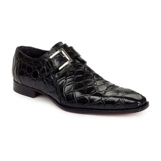 Mauri 1032 Men's Dress Saga Alligator Black Loafers (MA3000)(Special Order)-AmbrogioShoes