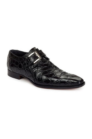 Mauri 1032 Men's Saga Alligator Black Loafers (MA3000)