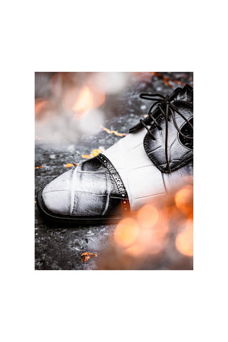 Mauri 1087/2 Flawless Alligator Skin Cap-Toe Derby (MA5595)