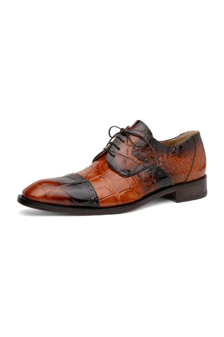 Mauri 1087/2 Flawless Alligator Skin Cap-Toe Derby (MA5595)