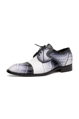 Mauri 1087/2 Flawless Exotic Alligator Skin Cap-Toe Derby (MA5595)(Made to Order)-AmbrogioShoes