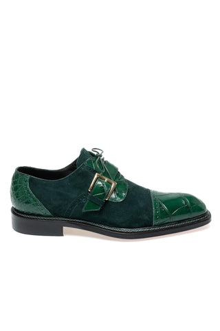 Mauri 1087/4 Flawless Alligator Skin & Suede Derby (MA5696)