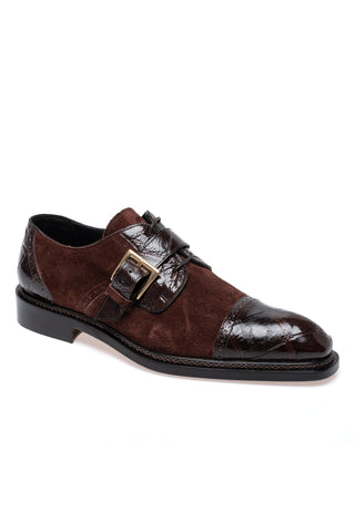 Mauri 1087/4 Flawless Alligator Skin & Suede Derby (MA5696)