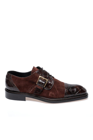 Mauri 1087/4 Flawless Alligator Skin & Suede Derby (MA5696)