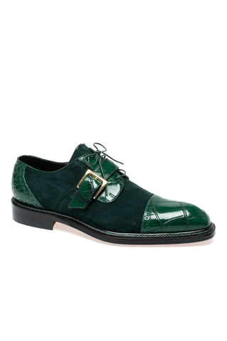 Mauri 1087/4 Flawless Alligator Skin & Suede Derby (MA5696)