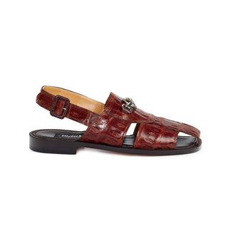 Mauri 1880 Exotic Baby Crocodile Skin Sandals (MA4502)-AmbrogioShoes