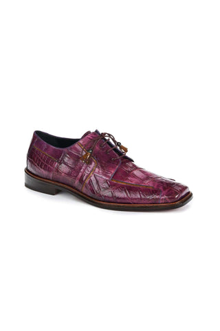 Mauri 3029 Prince Burgundy Body Alligator Oxfords (MA5000)