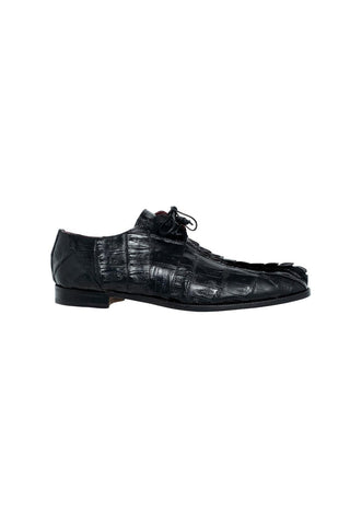 Mauri 3044 Jurassic Black Horn-Back Crocodile Oxfords (MA5114)